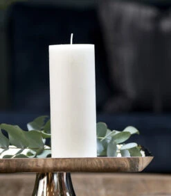 Kaarsen - Pillar Candle ECO Off-white 10x10 - Wit - Set Van 2 Stuks -Kaarsen Voor Thuis 0e3c2fec44ef46148dd60cb928ddcd12