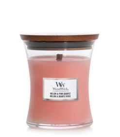 WoodWick Kaars Melon & Pink Quartz Medium