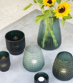 DIM Vaas Stripe Medium Groen 8 DIM Vaas Stripe Medium Groen -Kaarsen Voor Thuis 2764ee92c55f42df9f81b47f3adb1f1e