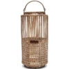 Lantaarn, Windlicht, Kaarsenhouder - Webbing - Bruin