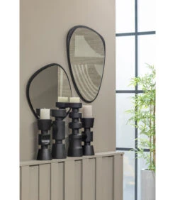 Midi Kandelaar - Mangohout - Zwart - 41x11x11 -Kaarsen Voor Thuis 34fccf065f4c4edaae0748e301e79418