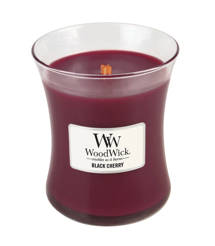 WoodWick Kaars Black Cherry Medium 1 WoodWick Kaars Black Cherry Medium