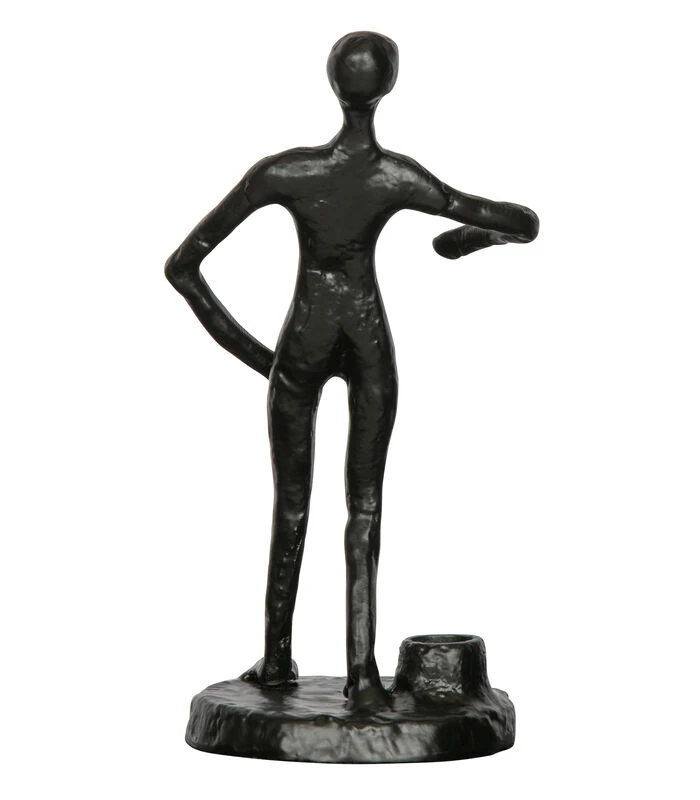 Exclusive Mattie Kaarsenhouder - Metaal - Zwart - 26x13x12 3 Exclusive Mattie Kaarsenhouder - Metaal - Zwart - 26x13x12 - Afbeelding 3