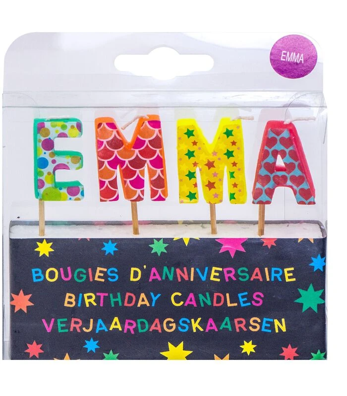Verjaardagskaarsen Voor De Naam Emma 1 Verjaardagskaarsen Voor De Naam Emma