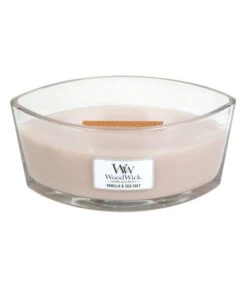 WoodWick Kaars Vanilla & Sea Salt Ellipse