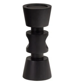 Midi Kandelaar - Mangohout - Zwart - 29x12x12 -Kaarsen Voor Thuis 761abb3a847d4bb6a2da4ebe673cf2eb