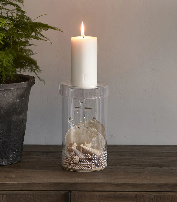 Kaarsenhouder Glas, Hervulbaar Met Anker - Anchor - Transparant 2 Kaarsenhouder Glas, Hervulbaar Met Anker - Anchor - Transparant - Afbeelding 2