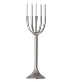 BePureHome Reach Kandelaar - Metaal - Zilver - 80x28x28 -Kaarsen Voor Thuis 7ef8284297d340f6bc32ba3f176bd342