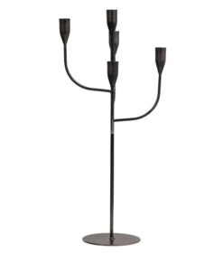 Kent Kandelaar - Metaal - Zwart - 57x26x26 -Kaarsen Voor Thuis 9552dd4b98ec42779ce28e883a2d8948