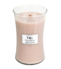 WoodWick Kaars Vanilla & Sea Salt Large