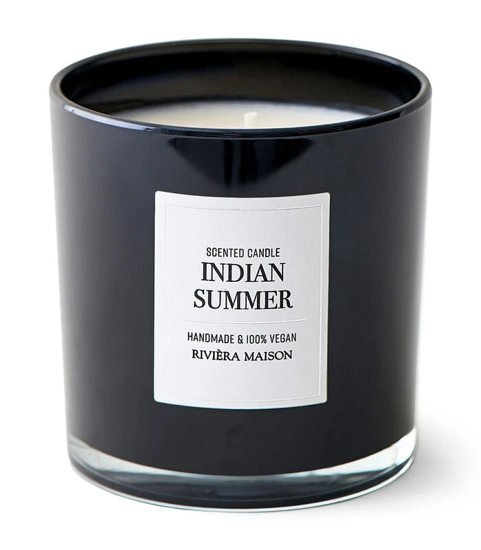 Geurkaars In Glas - RM Indian Summer Geurkaarsen M - Zwart 1 Geurkaars In Glas - RM Indian Summer Geurkaarsen M - Zwart