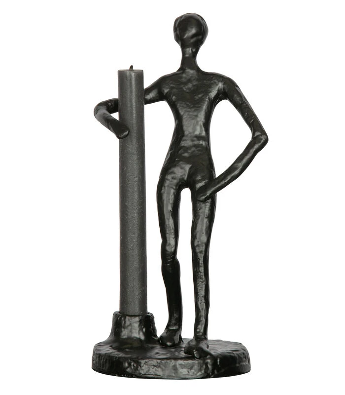 Exclusive Mattie Kaarsenhouder - Metaal - Zwart - 26x13x12 1 Exclusive Mattie Kaarsenhouder - Metaal - Zwart - 26x13x12