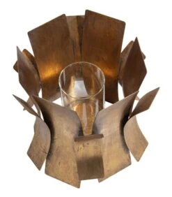 BePureHome Course Windlicht - Metaal - Antique Brass - 27x27x27 -Kaarsen Voor Thuis ce8bb2d8b9084a26a21776dbcc305262