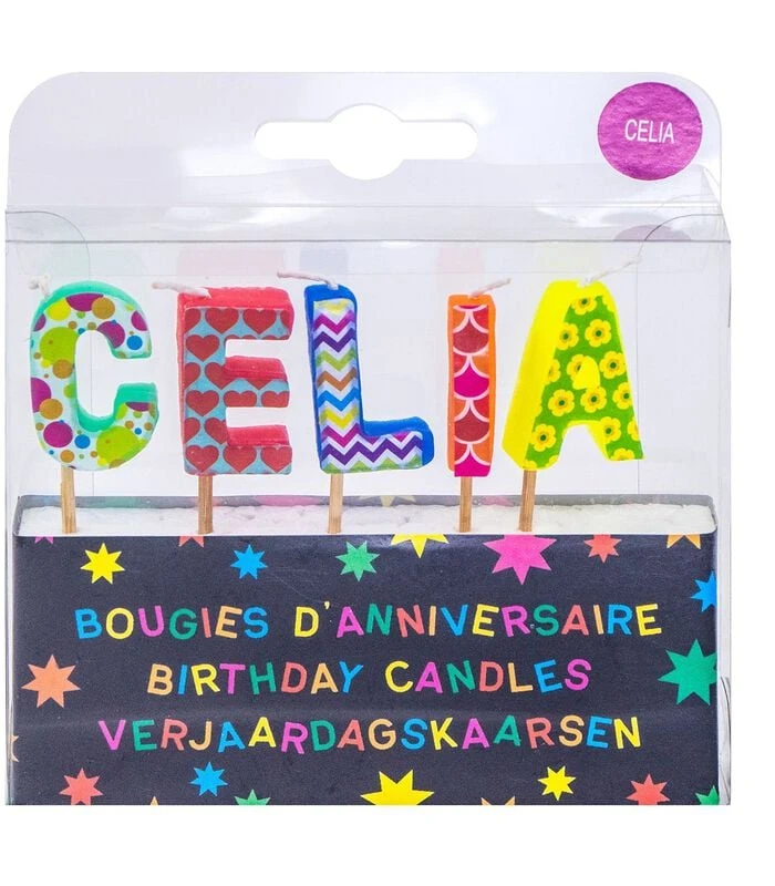Verjaardagskaarsen Voor De Naam Celia 1 Verjaardagskaarsen Voor De Naam Celia