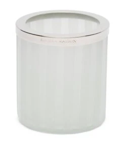 Waxinelichthouder Glas, Theelichthouder Streep - Santa Monica - Wit