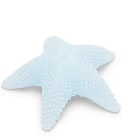 Kaars, Decoratieve Stompkaars Zeester - Starfish - Lichtblauw