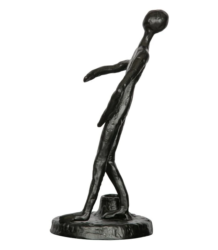 Exclusive Mattie Kaarsenhouder - Metaal - Zwart - 26x13x12 4 Exclusive Mattie Kaarsenhouder - Metaal - Zwart - 26x13x12 - Afbeelding 4